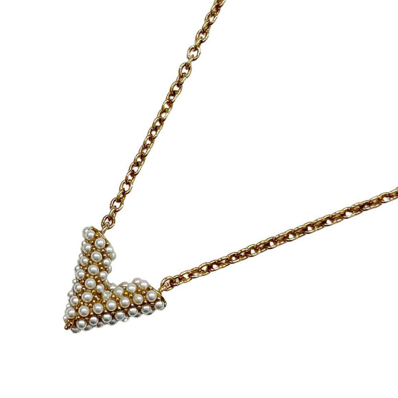 Louis Vuitton Jewelry - LOUIS VUITTON Gold Pearl Necklace